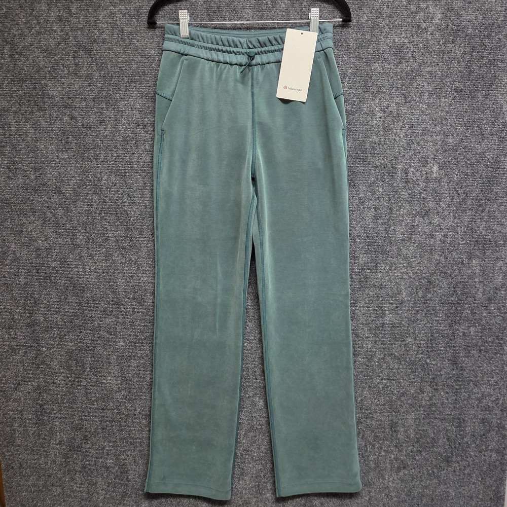 Lululemon Pants Womens 4 Green Softstreme High Rise Straight Leg Shockcore